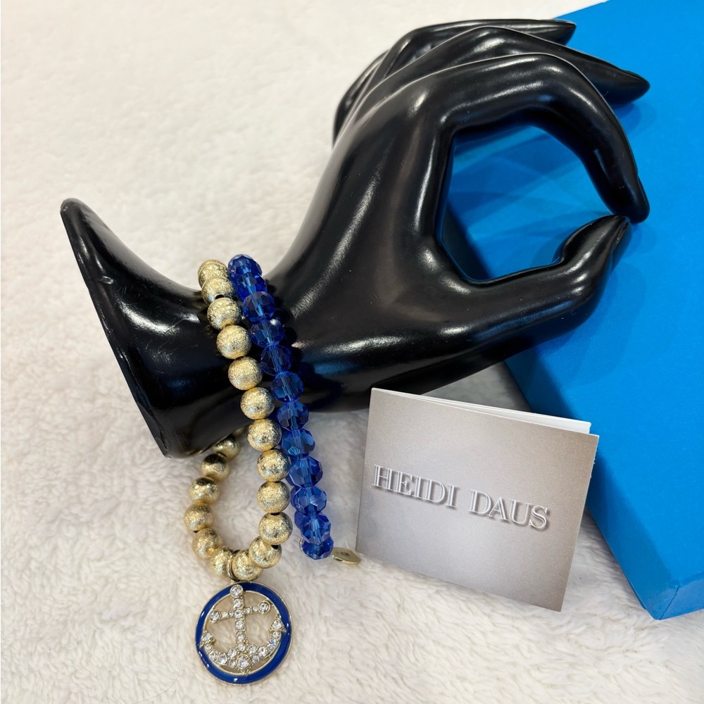 *NWOT* HEIDI DAUS Anchors Away Bracelet Set